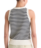 Vineyard Vines Womens Katie Cotton Rollneck Sweater Tank Top