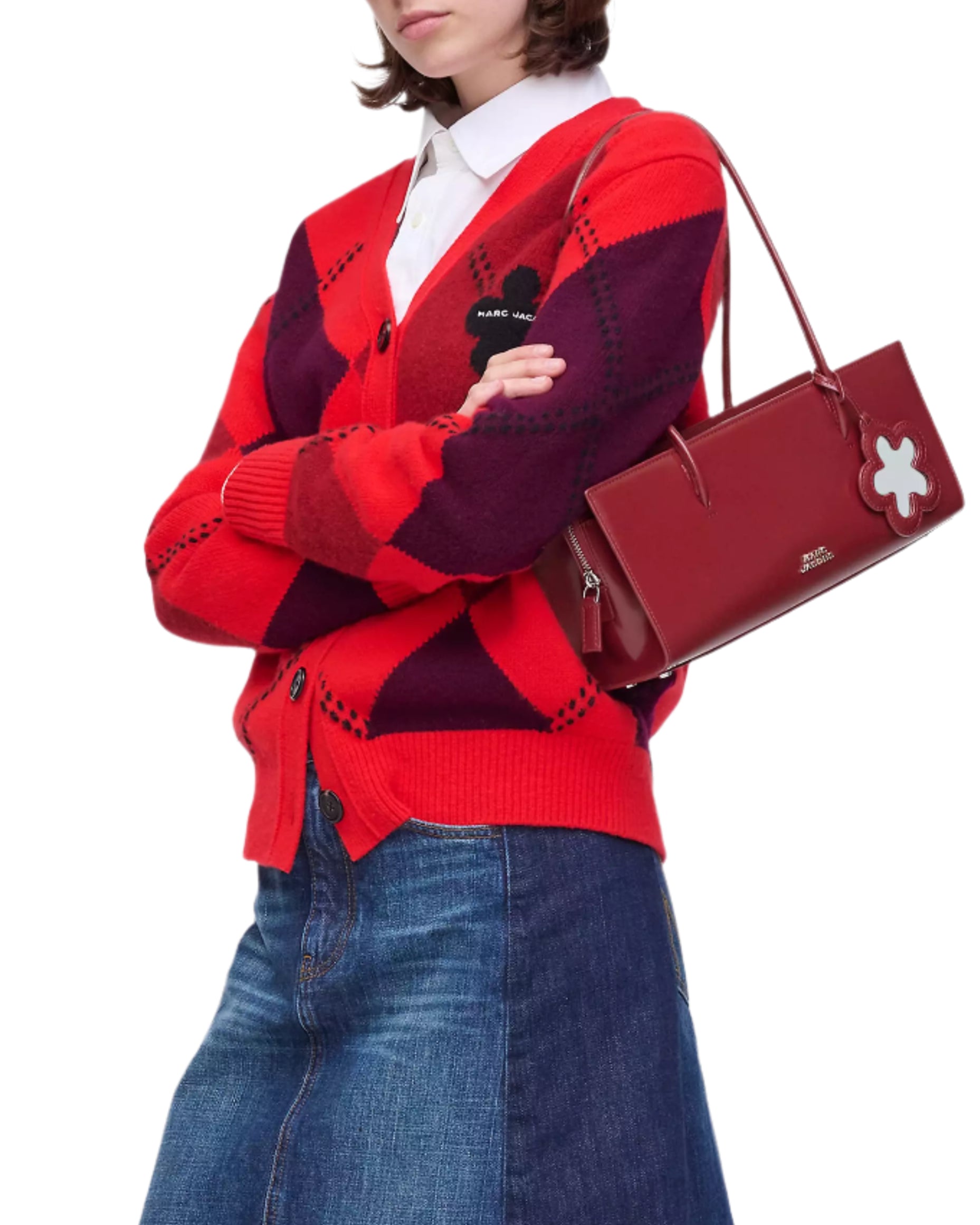 Marc Jacobs The Glam Mirror Satchel Handbag