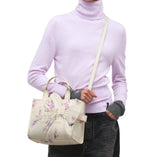 Marc Jacobs The Vintage Floral Oversized Bow Small Tote Handbag