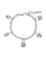 Marc Jacobs Padlock Silver Charm Bracelet