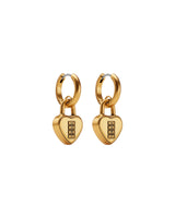 Marc Jacobs Padlock Antique Gold Earrings