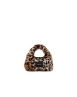 Marc Jacobs The Leopard Faux Fur Micro Crossbody Sack Handbag
