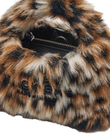 Marc Jacobs The Leopard Faux Fur Micro Crossbody Sack Handbag