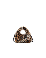 Marc Jacobs The Leopard Faux Fur Micro Crossbody Sack Handbag