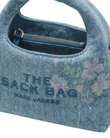Marc Jacobs The Floral Denim Micro Crossbody Sack Handbag