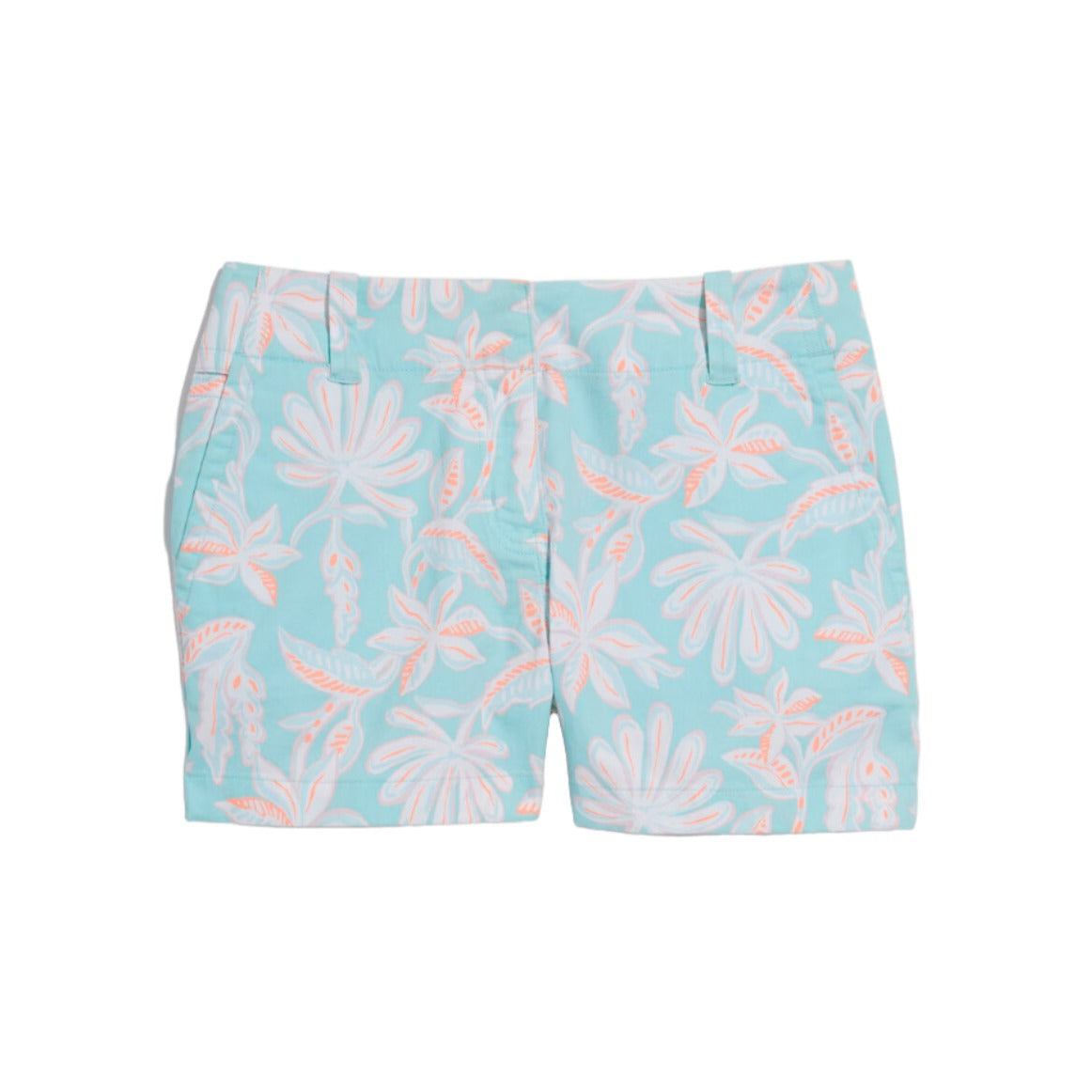 Vineyard Vines factory 6” Breaker Short All Over Palm Tree Print Blue 35