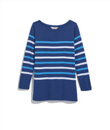 Vineyard Vines Womens Striped Boatneck Long Sleeve T-Shirt