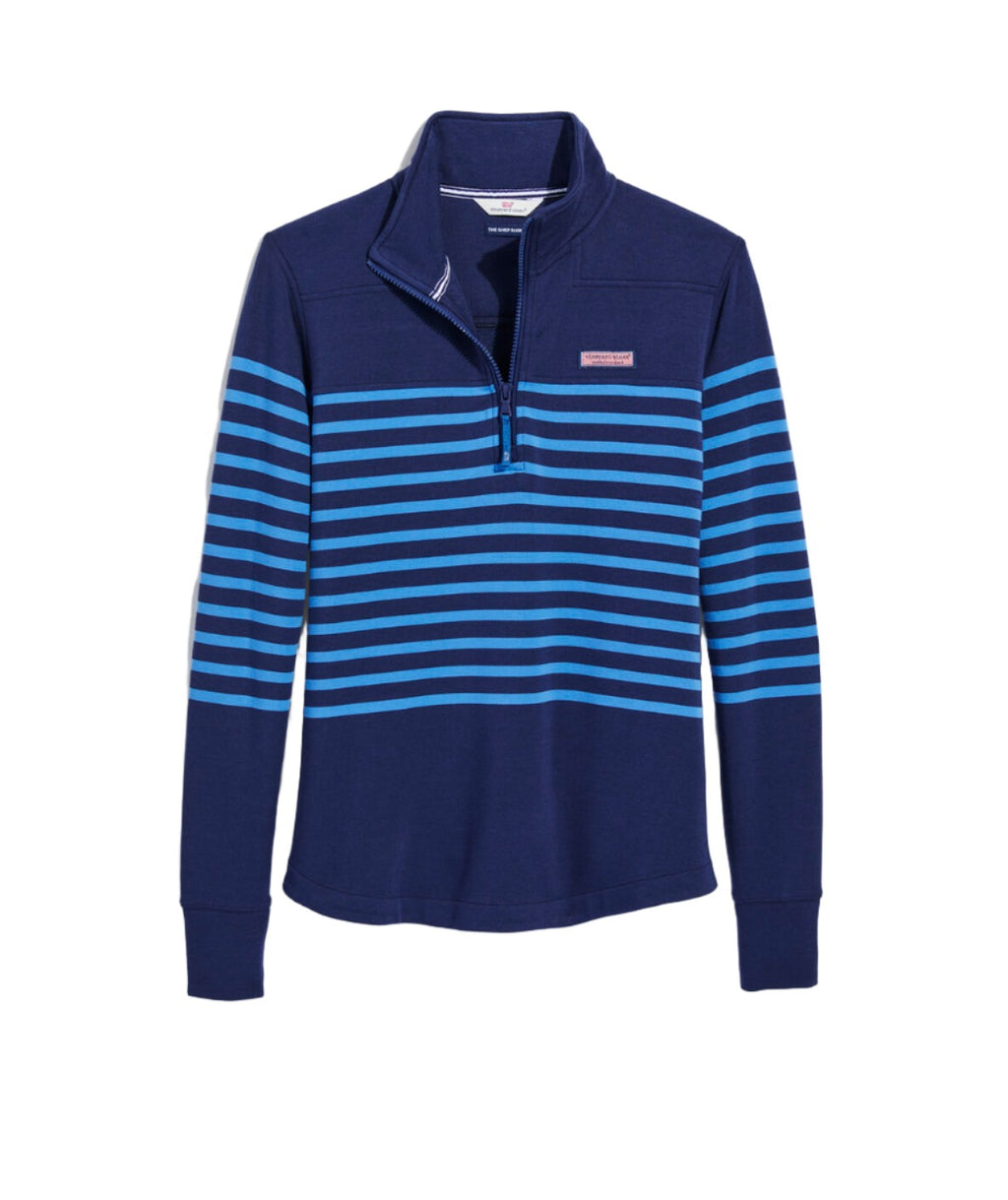 Vineyard Vines Womens Dreamcloth Relaxed Shep Quarter Zip
