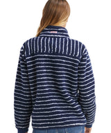 Vineyard Vines Womens Break Sherpa SuperSherp Quarter Zip Pullover