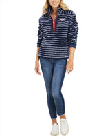 Vineyard Vines Womens Break Sherpa SuperSherp Quarter Zip Pullover