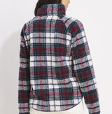 Vineyard Vines Womens Tartan Sherpa Popover Sweatshirt