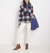 Vineyard Vines Womens Tartan Sherpa Popover Sweatshirt