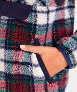 Vineyard Vines Womens Tartan Sherpa Popover Sweatshirt
