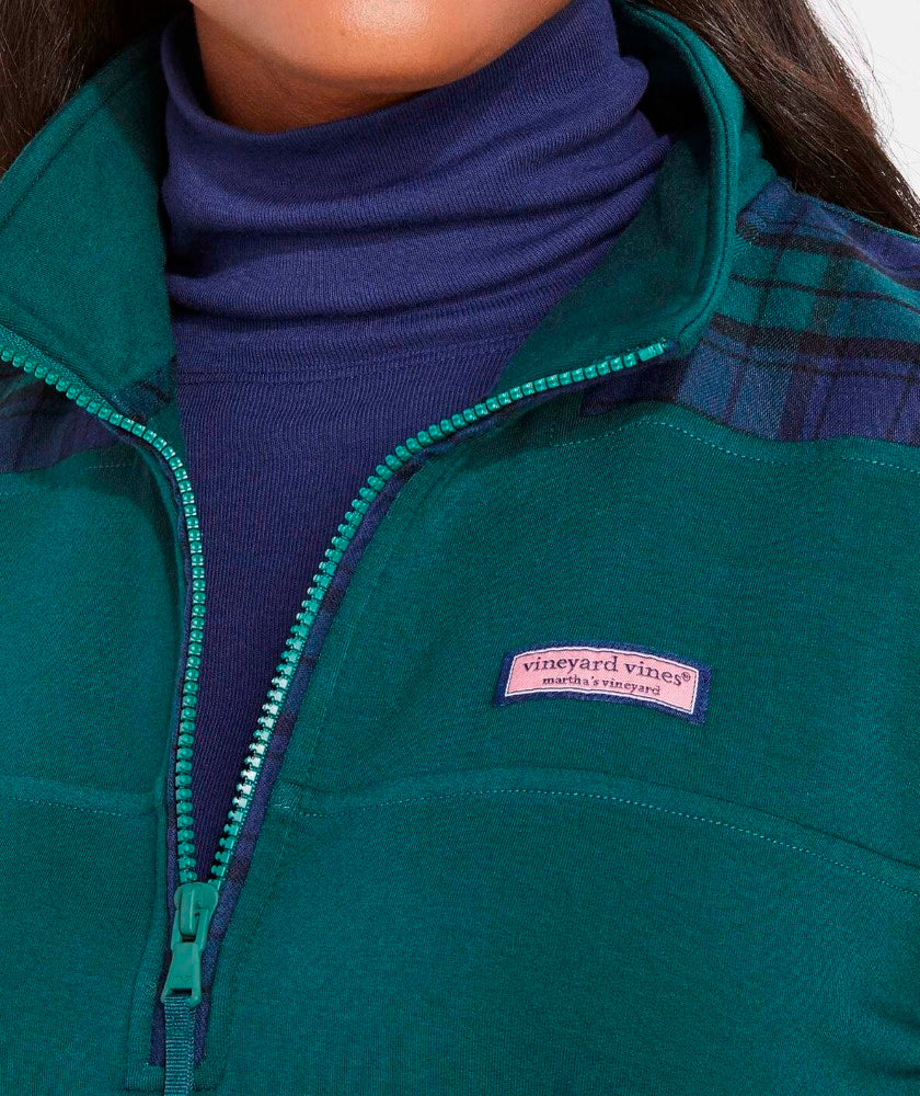 Vineyard Vines Womens Blackwatch Dreamcloth Relaxed Shep Sweatshirt
