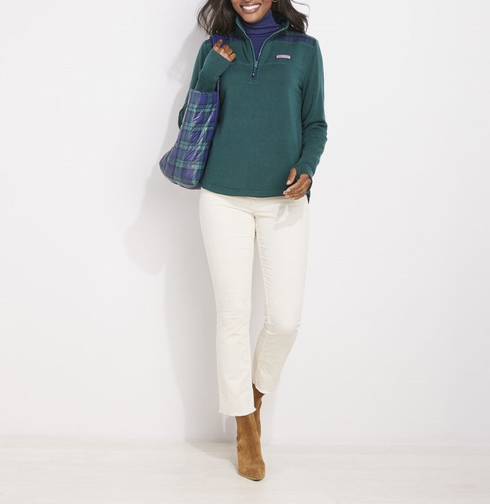Vineyard Vines Womens Blackwatch Dreamcloth Relaxed Shep Sweatshirt