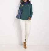 Vineyard Vines Womens Blackwatch Dreamcloth Relaxed Shep Sweatshirt