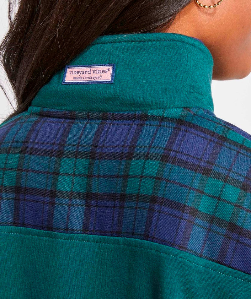 Vineyard Vines Womens Blackwatch Dreamcloth Relaxed Shep Sweatshirt