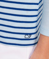 Vineyard Vines Womens Striped Boatneck Long Sleeve T-Shirt