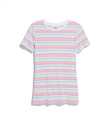 Vineyard Vines Womens Striped Crewneck Short Sleeve T-Shirt