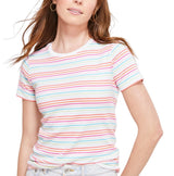 Vineyard Vines Womens Striped Crewneck Short Sleeve T-Shirt