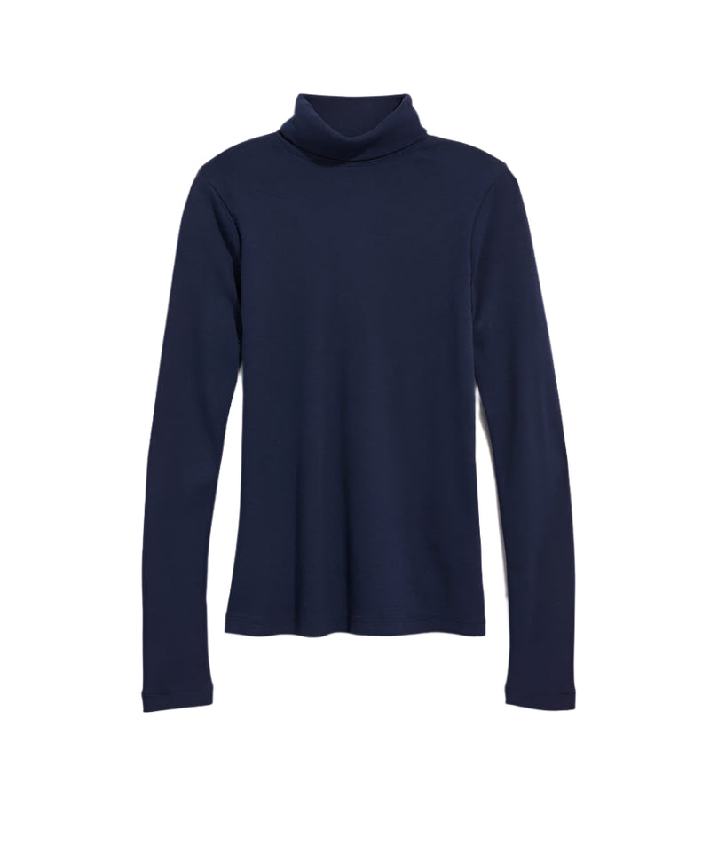 Vineyard Vines Womens Heritage Rib Turtleneck Long Sleeve Shirt