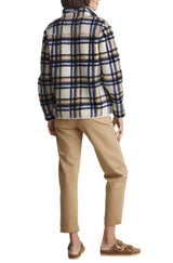 Vineyard Vines Womens Plaid SuperShep 1/4 Pullover Sweater