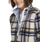 Vineyard Vines Womens Plaid SuperShep 1/4 Pullover Sweater
