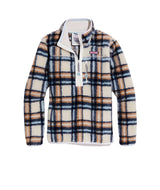 Vineyard Vines Womens Plaid SuperShep 1/4 Pullover Sweater