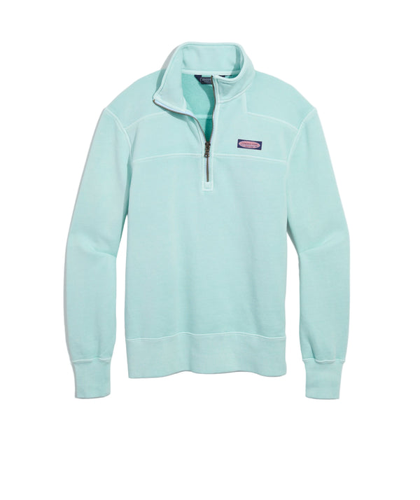 Vineyard Vines Womens Surf Terry Shep Quarter Zip Shirt