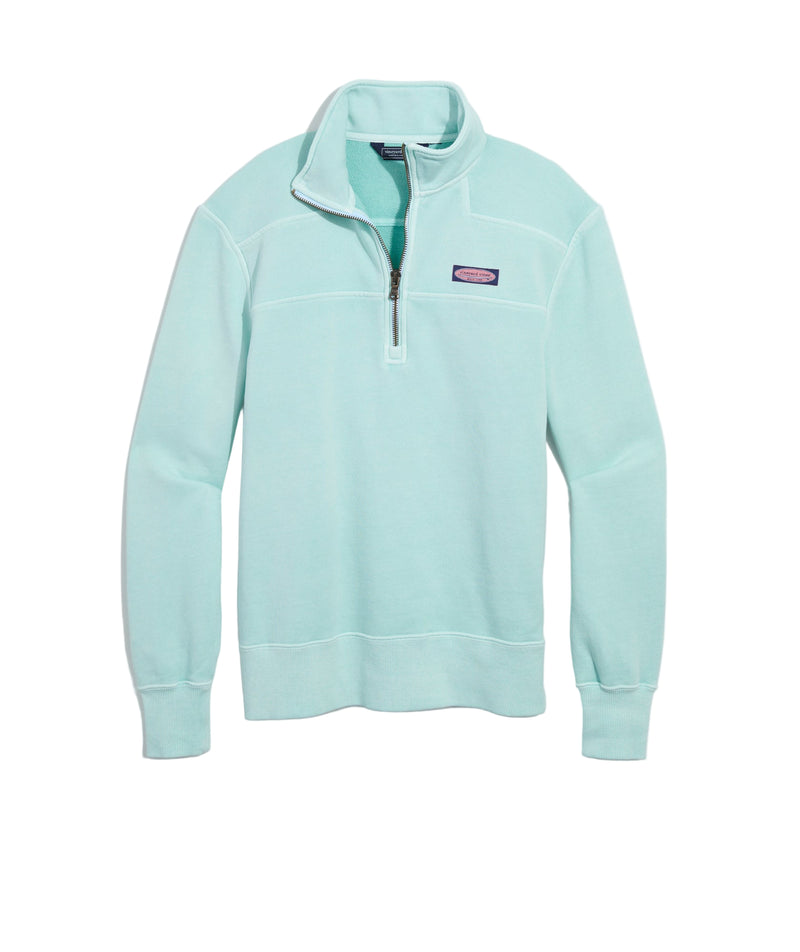 Vineyard Vines Womens Surf Terry Shep Quarter Zip Shirt