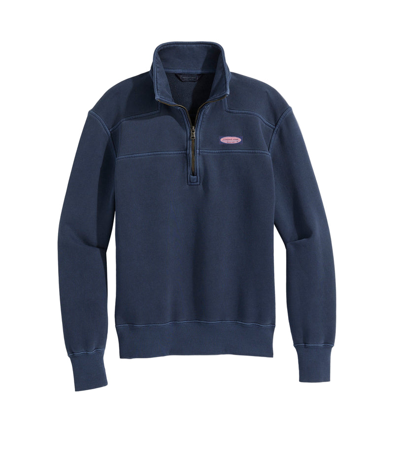 Vineyard Vines Womens Surf Terry Shep Quarter Zip Shirt