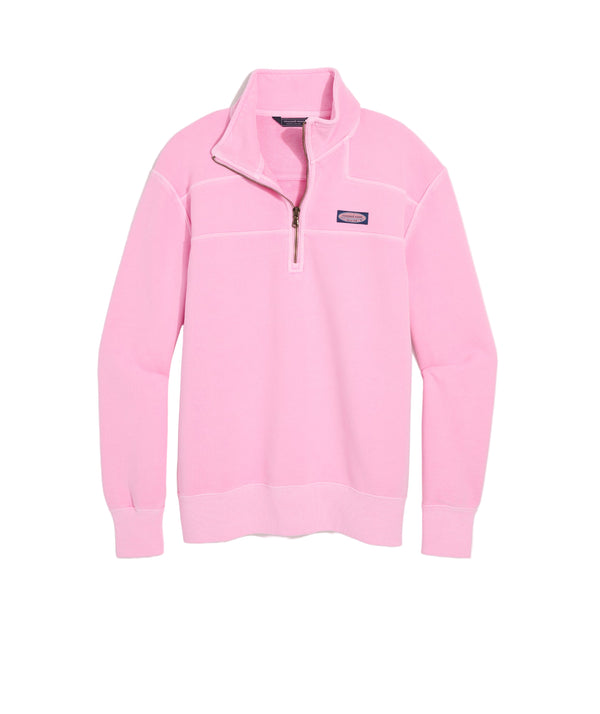 Vineyard Vines Womens Surf Terry Shep Quarter Zip Shirt