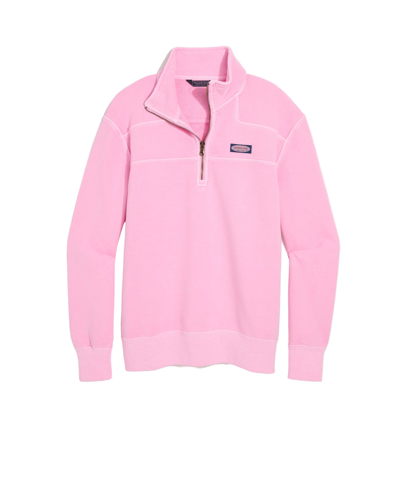 Vineyard Vines Womens Surf Terry Shep Quarter Zip Shirt