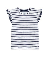 Vineyard Vines Womens Flutter-Sleeve Slub Jersey Top