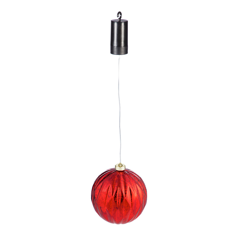 Evergreen Red 6" Batop LED Ornament