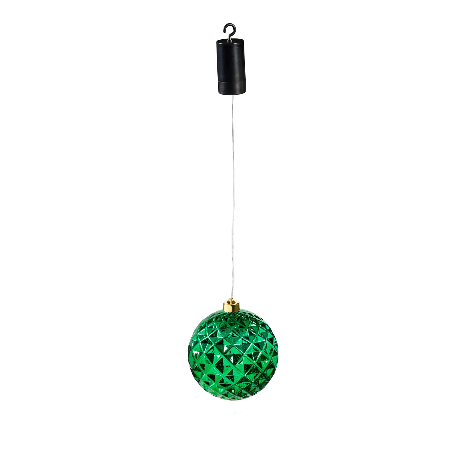 Evergreen 6" Green Top LED Ornament