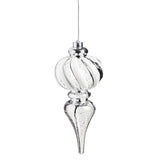 Evergreen 11"H Finial Shatterproof Battery Operated White Twinkling Light Ornament