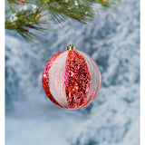 Evergreen 8" Red and White Top LED Ornament