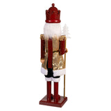 Plow & Hearth Joyful Traditions Nutcracker LED Musical Garden Statue