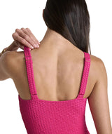 Vineyard Vines Womens Textured Southampton Square Neck One-Piece Swimsuit