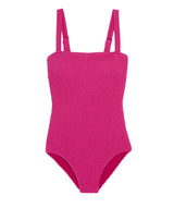 Vineyard Vines Womens Textured Southampton Square Neck One-Piece Swimsuit