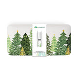 Evergreen Shades of Green Rectangular Melamine Platter with Spreader Set