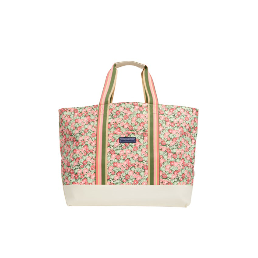 Vineyard Vines Womens Sea Breeze Floral Large Heritage Tote