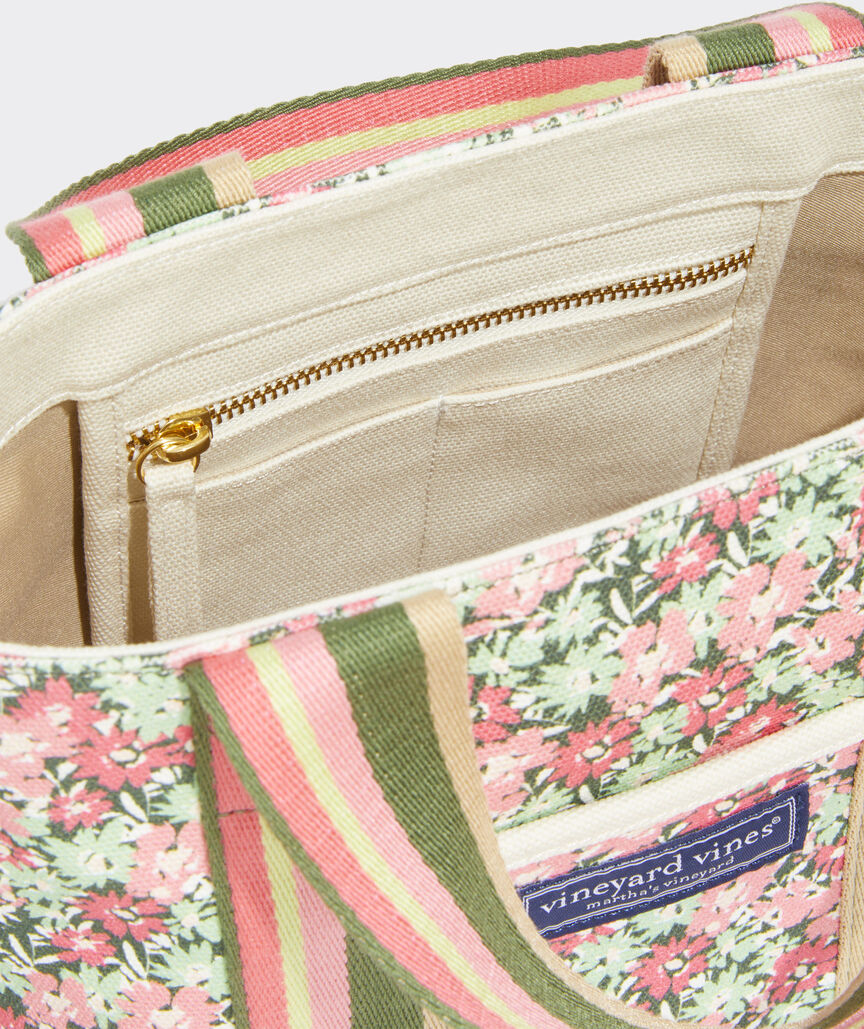 Vineyard Vines Womens Sea Breeze Floral Mini Heritage Tote Handbag