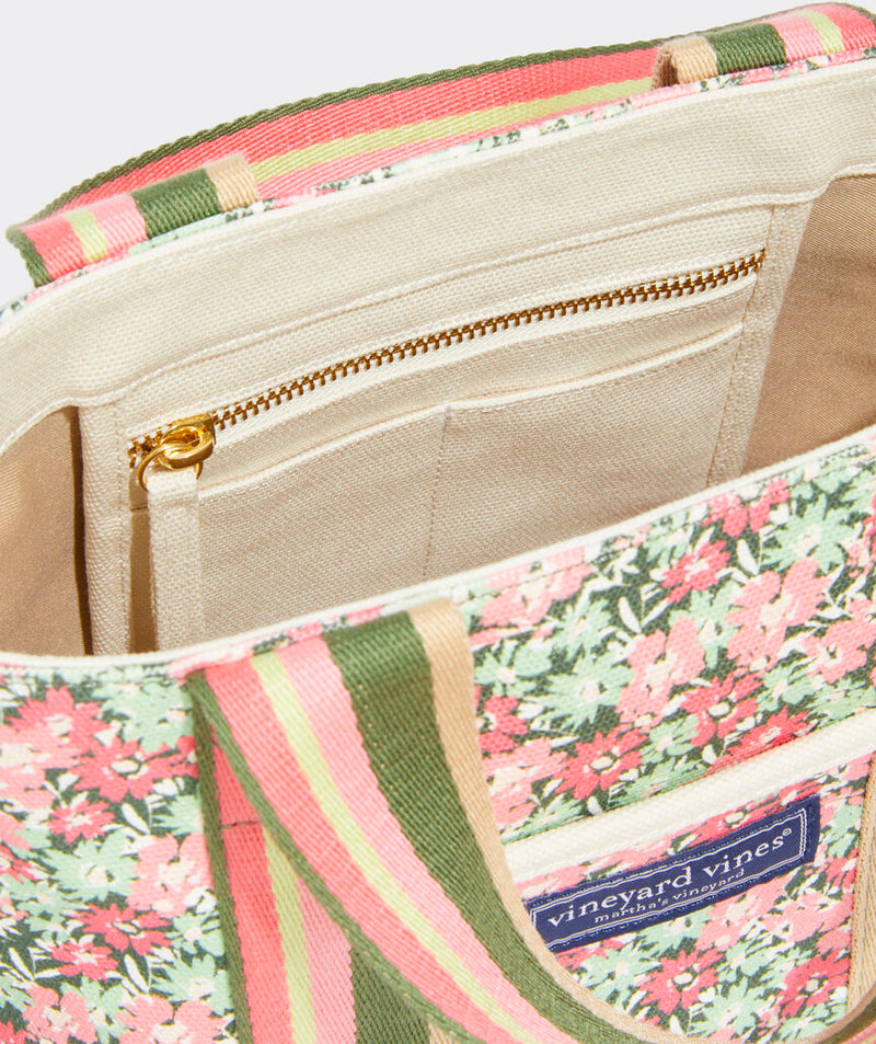 Vineyard Vines Womens Sea Breeze Floral Mini Heritage Tote Handbag