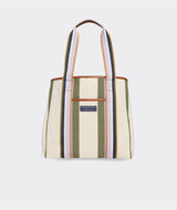 Vineyard Vines Striped Snap Tote Handbag