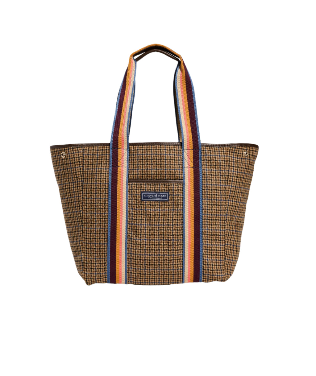 Vineyard Vines Tweed Snap Tote Handbag – ShopCGX - Main Image