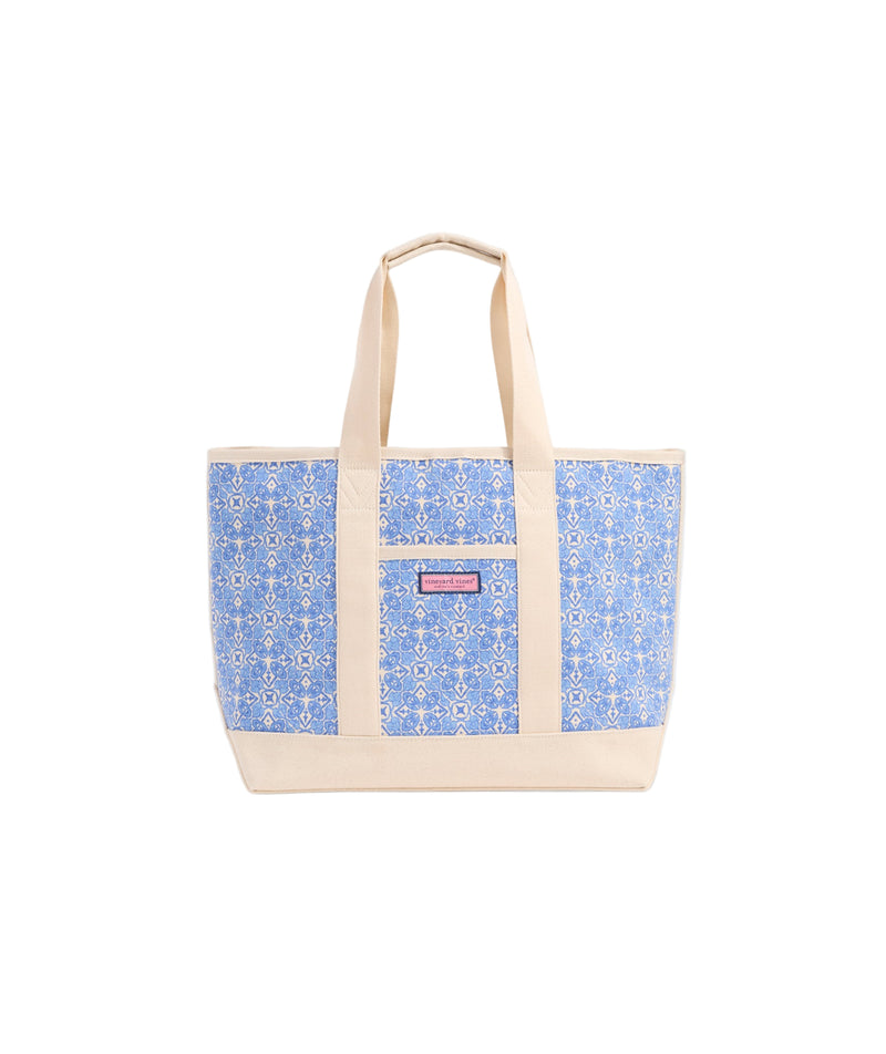 Vineyard Vines Womens Printed Heritage Medium Tote Handbag