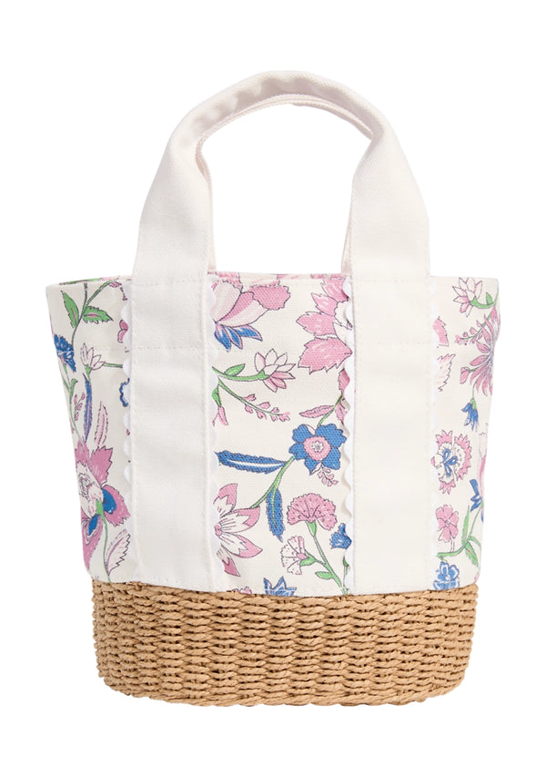 Vineyard Vines Womens Wicker Base Bucket Handbag