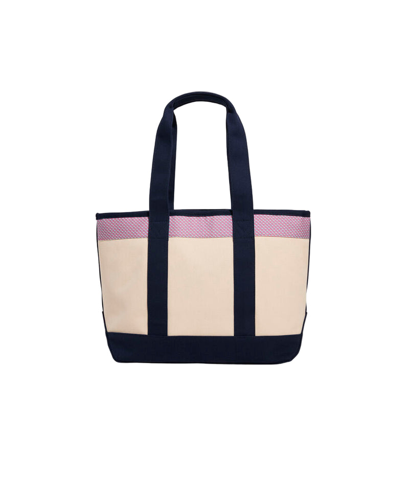 Vineyard Vines Heritage Tie Silk Medium Tote Handbag